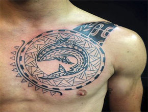 Tatuajes tribales ballena